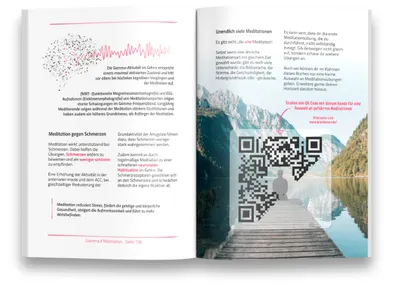 Book pages on meditation